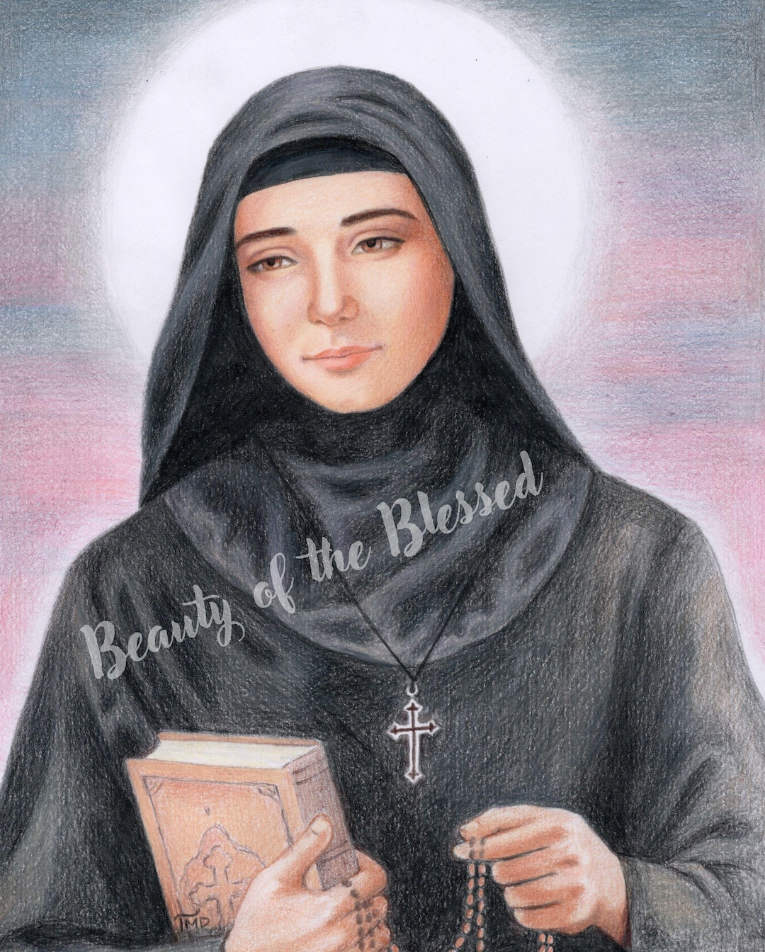 Saint Rafqa | 8x10 Inch | Catholic Devotional Wall Art | Maronite ...