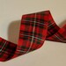 Christmas Plaid Ribbon 1-1/2 inch Woven Edge MacGregor Tartan Authentic Scottish Made in England for hair, craft, wedding, scrapbook, favors
