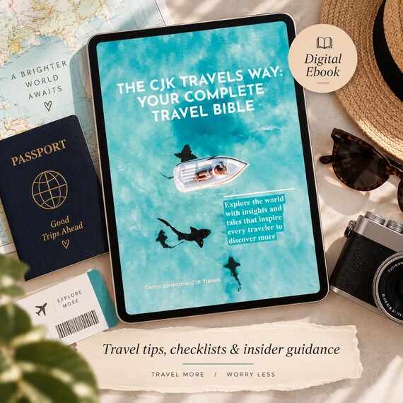 Travel Ebook | Complete Travel Guide, Checklists, Packing, Visas, Safety & Travel Tips