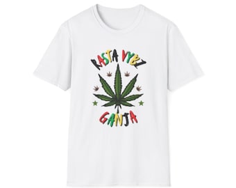 Rasta Vybz Ganja, Trendy Graphic T-shirt, Rasta Vybz T-shirt, Unisex Tee, Casual Shirt, Everyday Outfit, Gift for Her and Him, Funny Tee.