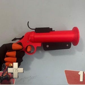 Team Fortress 2: red team pyro flare gun prop