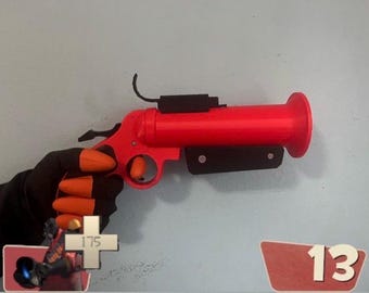 Team Fortress 2: red team pyro flare gun prop