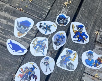 Sly Cooper Sticker Set