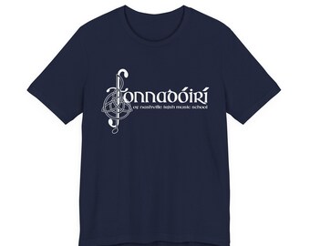 Foonadóirí Nashville Irish Music School Singers Unisex Jersey Short Sleeve Tee