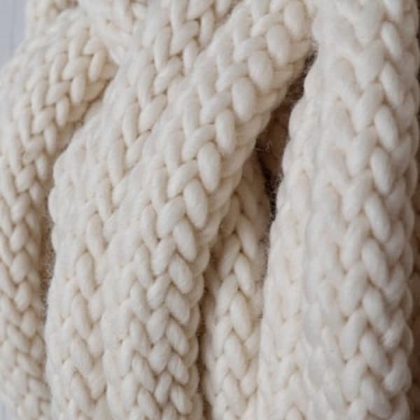 Super Soft & Super Bulky Giant 1" Tubular Organic Merino DHG SUPERFAST SHIPPING!