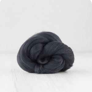 Extra Fine & SOFT Graphite Bamboo Top DHG Spinning Felting SUPERFAST Shipping!