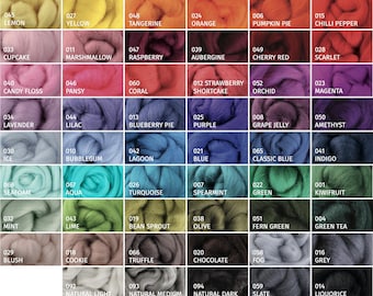 Ashford Corriedale Wool Roving Soft Gorgeous Colors Cruelty Free Felting Spinning SUPERFAST CHEAP SHIPPING!