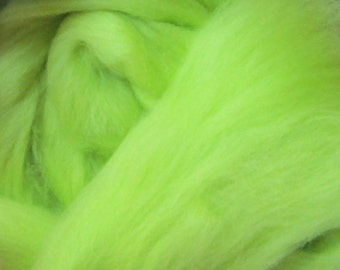 Ashland Bay Citron Soft Merino Lemon-Lime Next to Skin Spinning & Felting Fiber SUPERFAST SHIPPING!