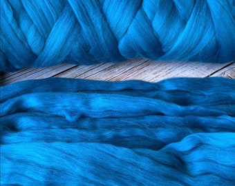 Extra Soft Sapphire Jewel Toned Blue Merino/Silk DHG SUPERFAST SHIPPING!