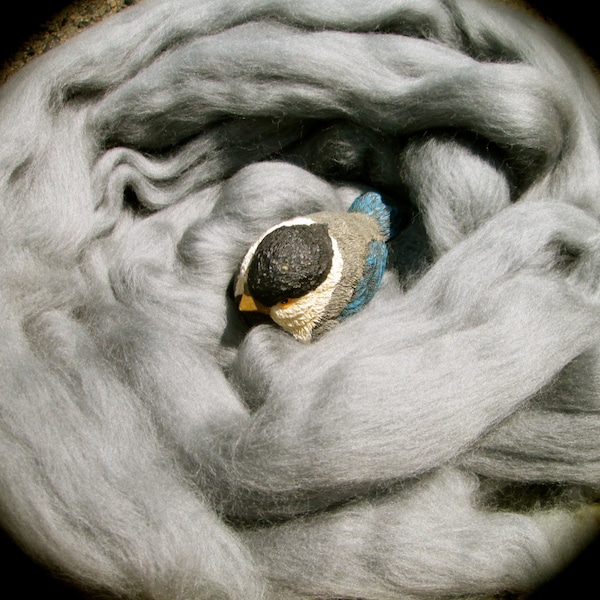 SOFT Cloud Gray Corriedale Spinning & Felting SUPERFAST SHIPPING!