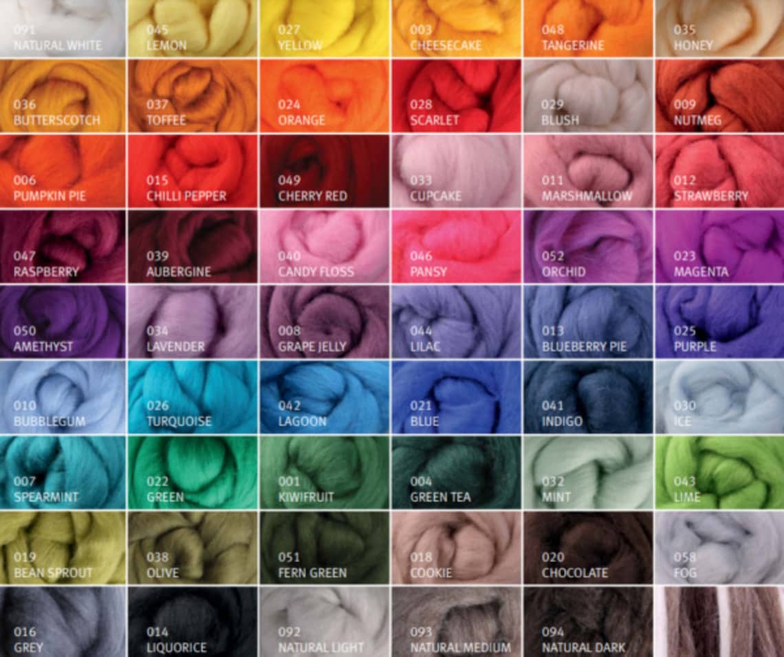 Ashford Corriedale Wool Wool Packs Roving Soft Gorgeous Colors Cruelty ...