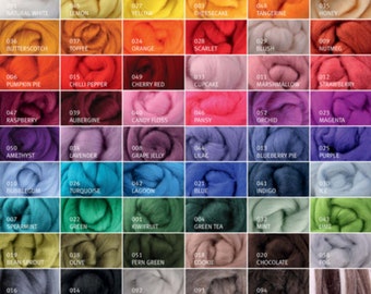 Ashford Corriedale Wool Roving Soft Gorgeous Colors Cruelty Free Felting Spinning SUPERFAST CHEAP SHIPPING!