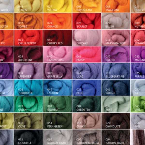 Ashford Corriedale Wool Roving Soft Gorgeous Colors Cruelty Free Felting Spinning SUPERFAST CHEAP SHIPPING!