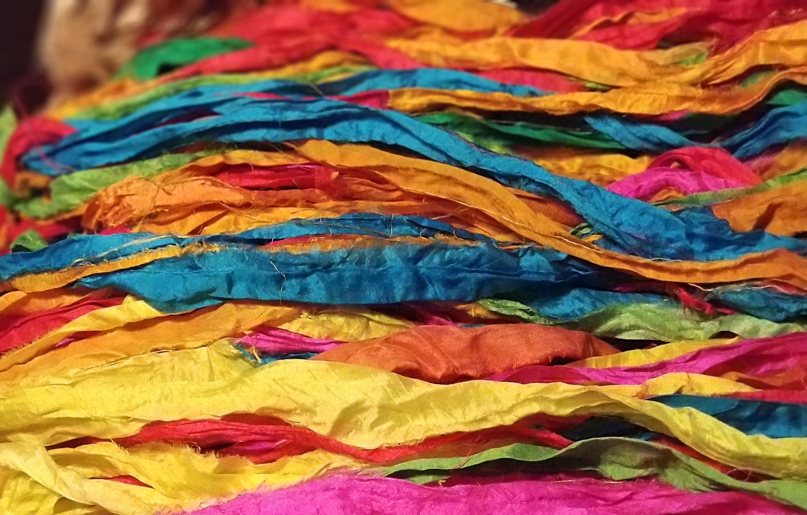 Persian Ribbon Beautiful Solids Persian Bazaar Recycled Sari Silk Ribbon Boho Jewelry ...