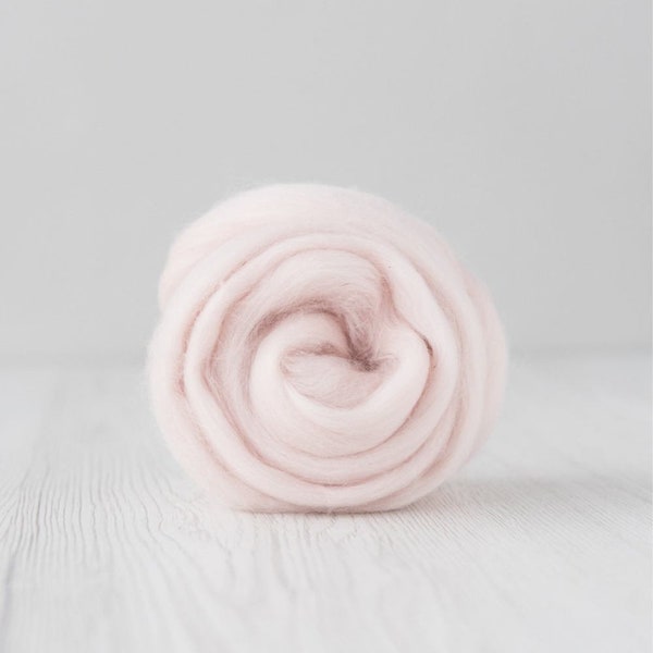 Soooo FINE & Organic Blush Lightest Pink DHG Merino Mohair SUPERFAST Shipping!