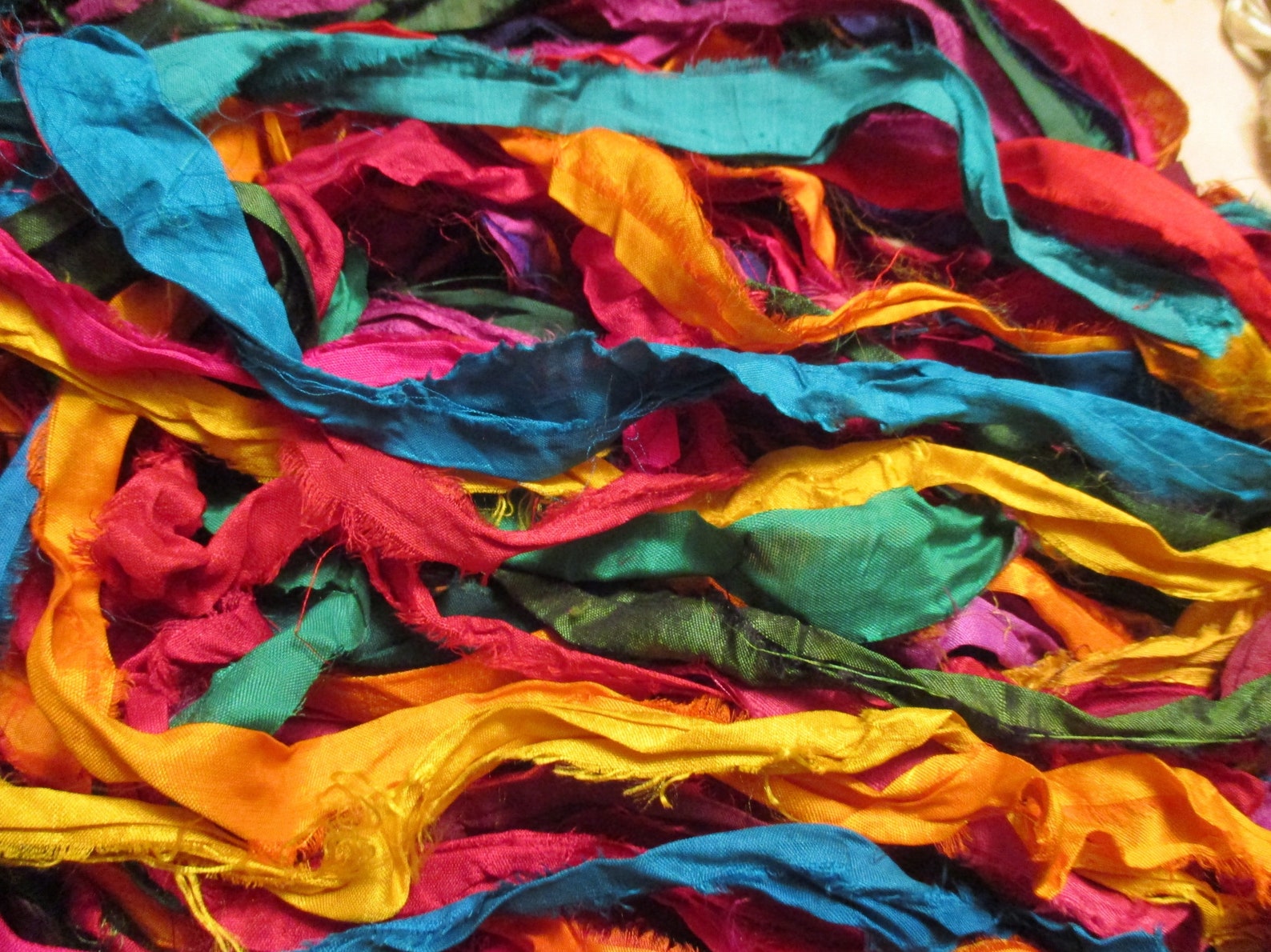 Persian Ribbon Beautiful Solids Persian Bazaar Recycled Sari Silk Ribbon Boho Jewelry ...