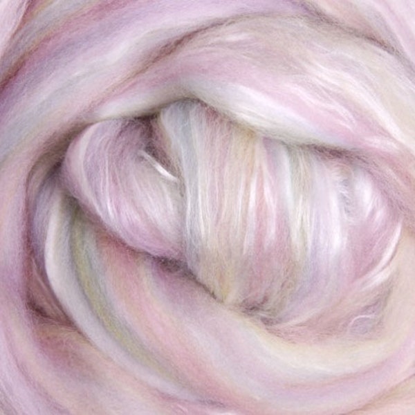 Sorbet Merino Silk Luxury Blend Soft Pastels Ashford Spinning & Felting SUPER FAST SHIPPING!