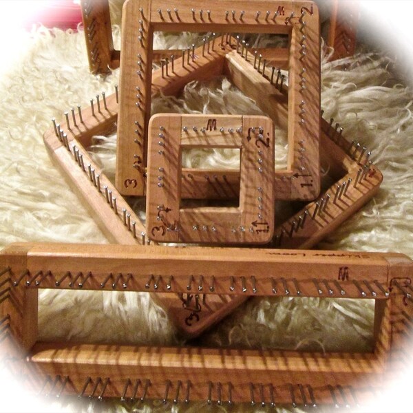 Hardwood 4 X 6 Walnut Pin Looms Made In USA EASY & FUN Super Fast Shipping!