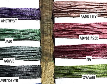 Fabulous Entwined Linen Yarn Organic Cones (GOTS) Gorgeous Colors & SUPER Fast Shipping!