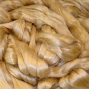 Natural Honey or White Tussah Silk Ashland Bay Spinning Felting Dyeing SUPERFAST SHIPPING!