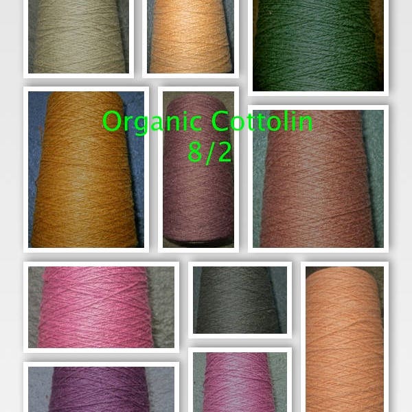 100% Organic Venne Cottolin 8/2 Cotton - Linen Blend Great Weaving Yarn SUPER FAST SHIPPING!