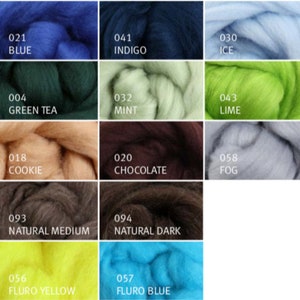 Ashford Corriedale Wool Roving Soft Gorgeous Colors Cruelty Free ...