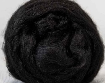 Jet Black Viscose Bamboo Sliver Organic & Luxurious 1, 2, or 4 Ounces DHG SUPERFAST SHIPPING!