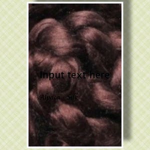 Ultra Soft Chocolate Alpaca/Tussah Silk Blend SUPER FAST SHIPPING!