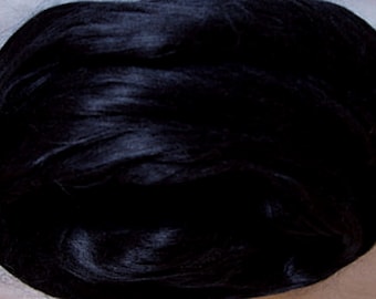 Pitch Black Mulberry Silk Sliver Organic & Luxurious 1, 2, or 4 Ounces DHG SUPERFAST SHIPPING!