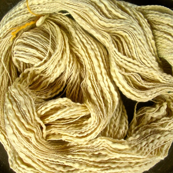 Novelty Yarn French Vanilla 100% Cotton Slub Yarn Thread Thick 'n Thin