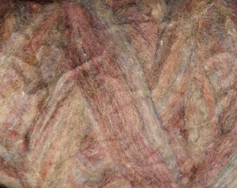 Stunning Mill End Roving Montage Merino/Silk/Corriedale/Alpaca Beautiful Heather Colorway 1, 2, 4 or 8 Oz SUPER FAST SHIPPING!