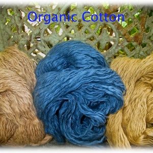 Gorgeous 100% Organic Pima Cotton Hand Brushed ULTRA SOFT Thick & Thin Sport Yarn SUPER Fast Shipping!