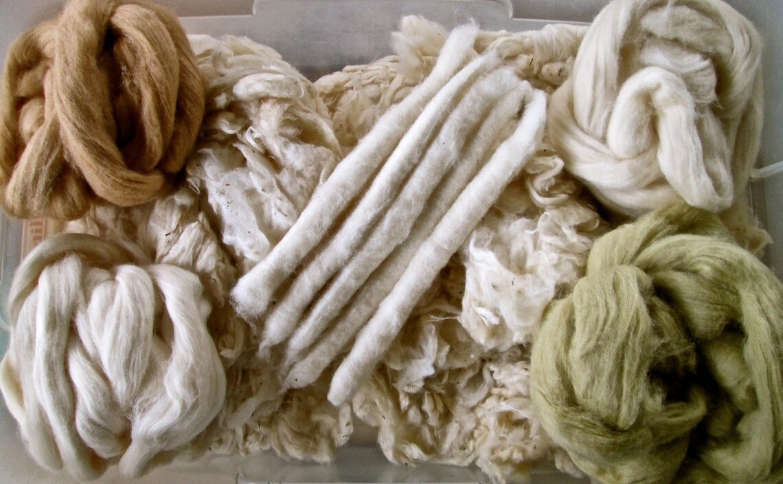 Natural Rare Color Grown Undyed Cotton Couds Combo for Etsy