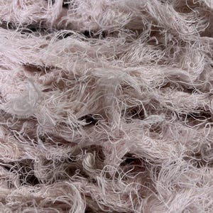 Lightest Pink Extra Fuzzy Ultimate Texture Eyelash 100% Linen Novelty Yarn 20 Yard Skeins SUPER FAST SHIPPING!