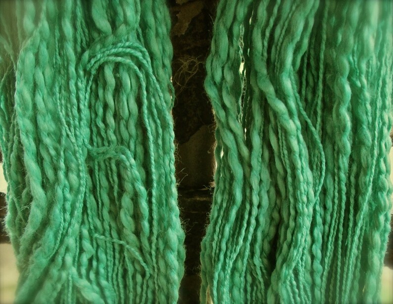 Novelty Yarn Aqua 100 Cotton Slub Yarn/thread Thick 'n Etsy