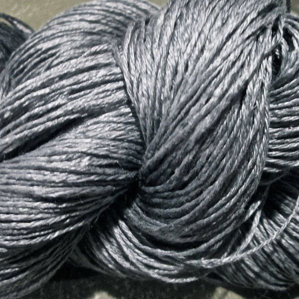 Wet Spun Linen Yarn Soft & Durable Heron Grey Spinning Weaving SUPER FAST SHIPPING!