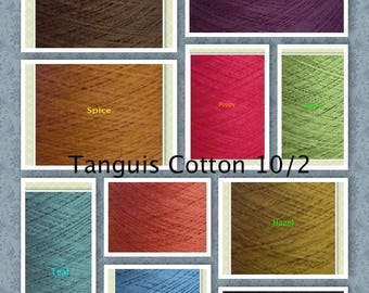 Beautiful Soft Cotton Weaving Yarn Organic 10/2 Tanguis Cones (GOTS) 20 Gorgeous Colors & SUPER Fast Shipping!