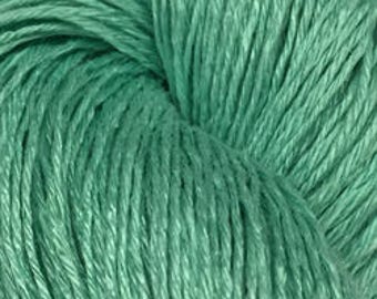 Wet Spun Linen Yarn Soft & Durable "Mint" Spinning Weaving