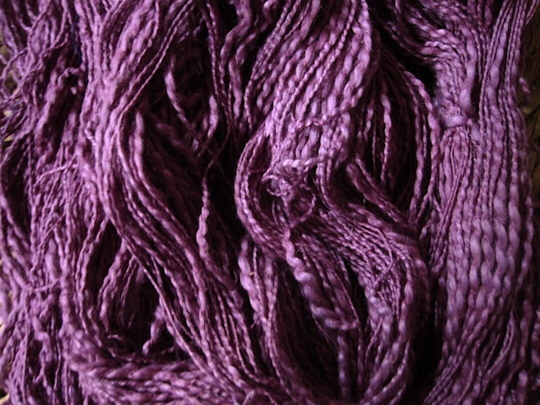 Boysenberry Novelty Yarn 100 Cotton Slub Yarn Thread Thick 'n Thin 300 Yards SUPER FAST