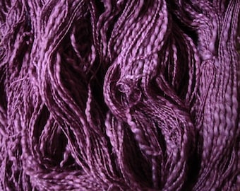 Boysenberry Novelty Yarn 100% Cotton Slub Yarn Thread Thick 'n Thin 300 Yards SUPER FAST SHIPPING!