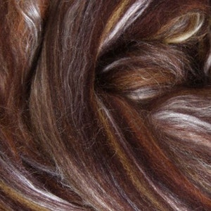 Ultra Soft Spice Rich & Earthy Merino Silk Luxury Blend Spinning Felting Ashford SUPER FAST SHIPPING!