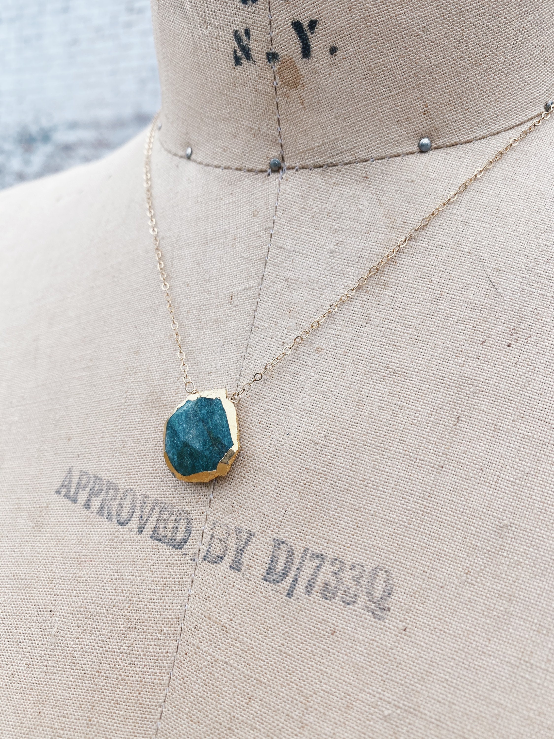 Aventurine Necklace // Full Moon 