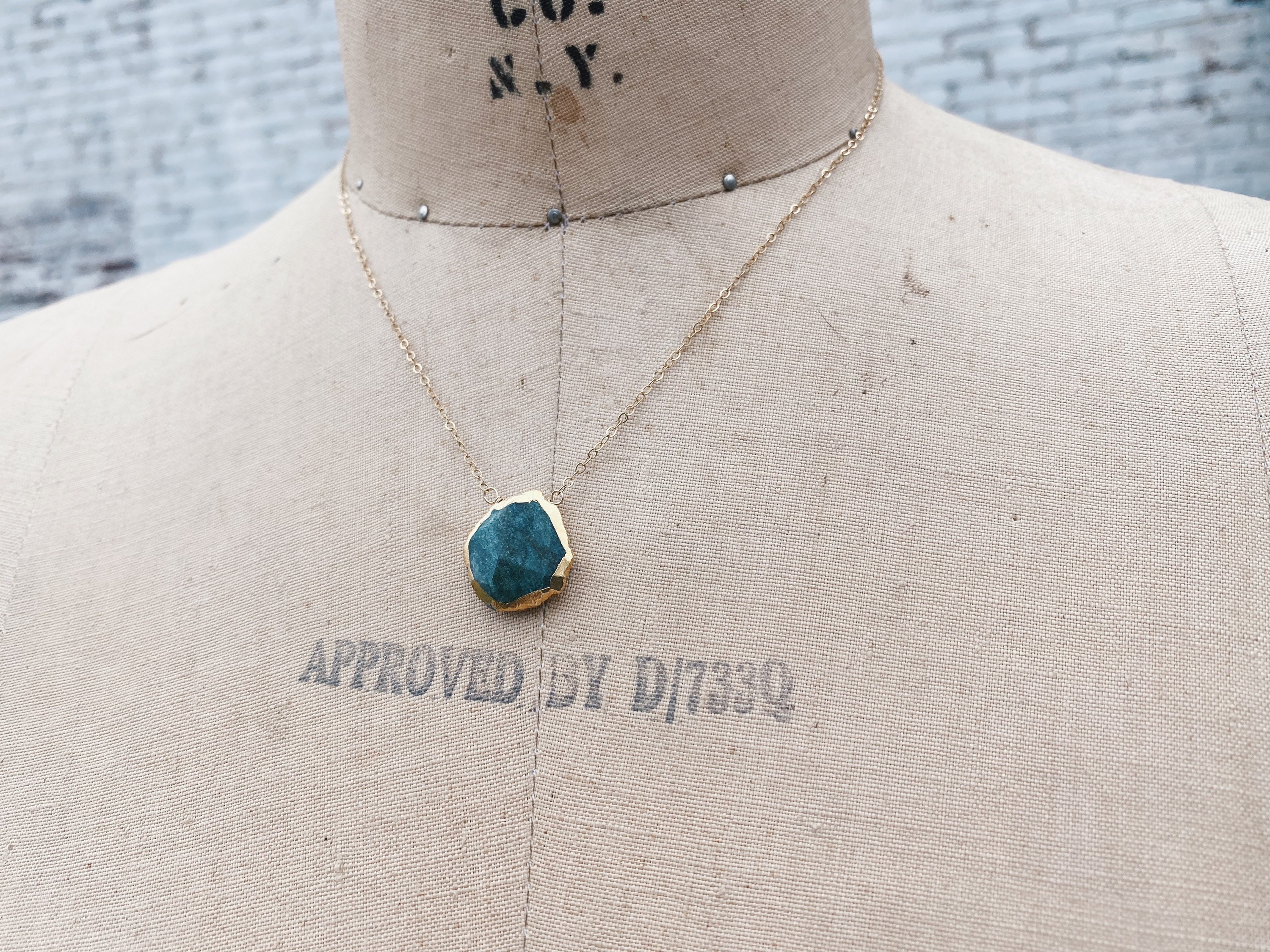 Aventurine Necklace // Full Moon 