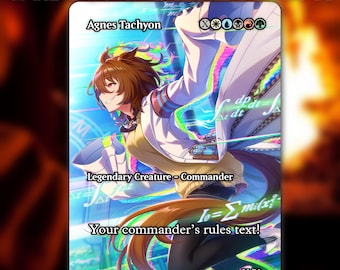 Agnes Tachyon Customizable MTG Proxy Card - Umamusume: Pretty Derby