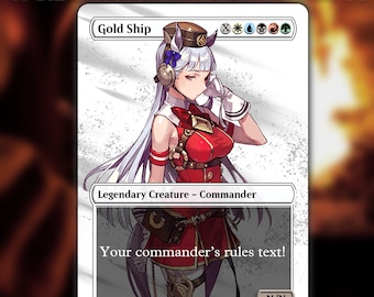 Gold Ship Customizable MTG Proxy Card - Umamusume: Pretty Derby