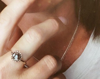 Rey de las sombras / Búfalo blanco / Anillo turquesa / Anillo apilable / Relleno de media / Regalo para ella
