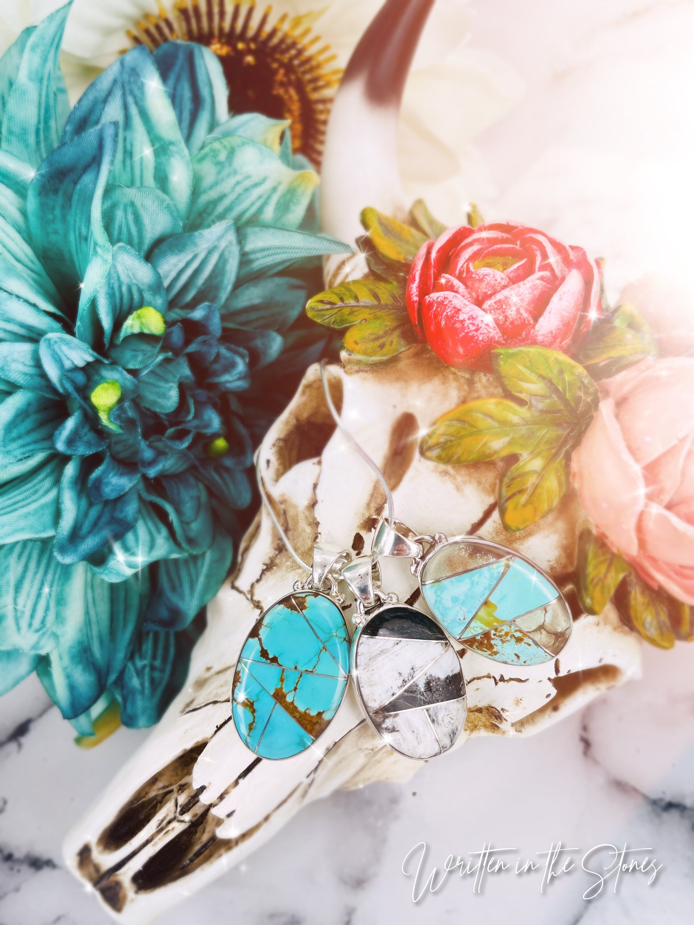 インフィニット（ターコイズ）ペンダント - Etsy 日本