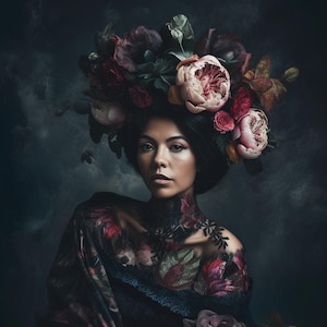 Niepowtarzalny wzór papieru ryżowego do decoupage&#39;u z motywem kobiecym w doskonałej jakości w formacie A4 i A3