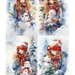 Reispapier für Decoupage mit einem Weihnachtsmotiv in den Größen A4 und A3 Papiery ryżowe xmas Santa Claus Weihnachtsschmuck Engel decoupage