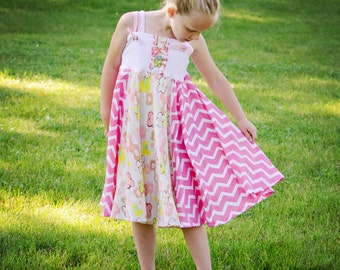 Boardwalk PDF Pattern Twirl Jumper Dress sizes 12m to 11/12 pdf Instant Download